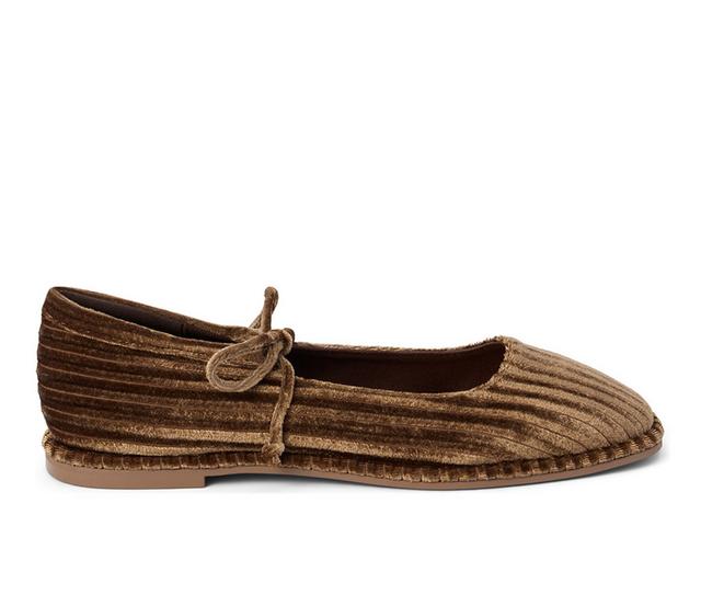 Women's Coconuts by Matisse Gerry Flats in Brown Velvet color