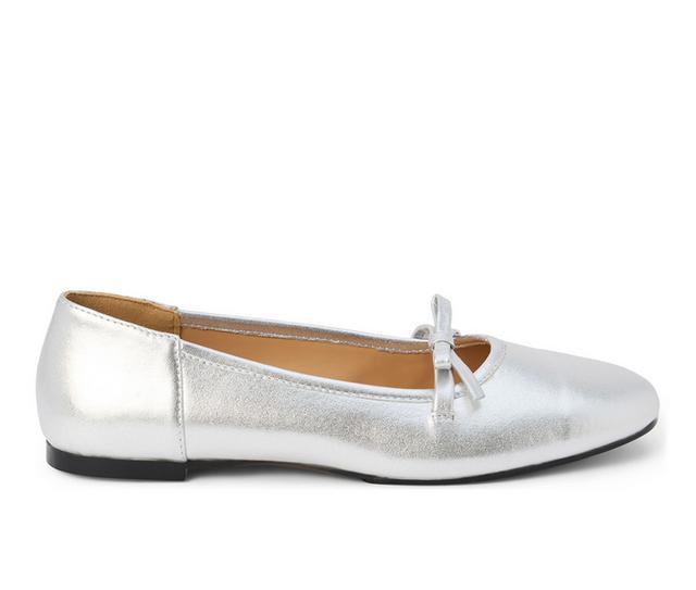 Women's Coconuts by Matisse Missy Flats in Silver color