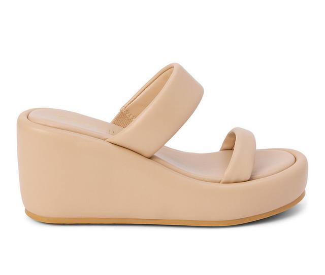 Women's Coconuts by Matisse Unique Wedge Sandals in Natural color