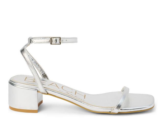 Women's Beach by Matisse Belle Dress Sandals in Silver color