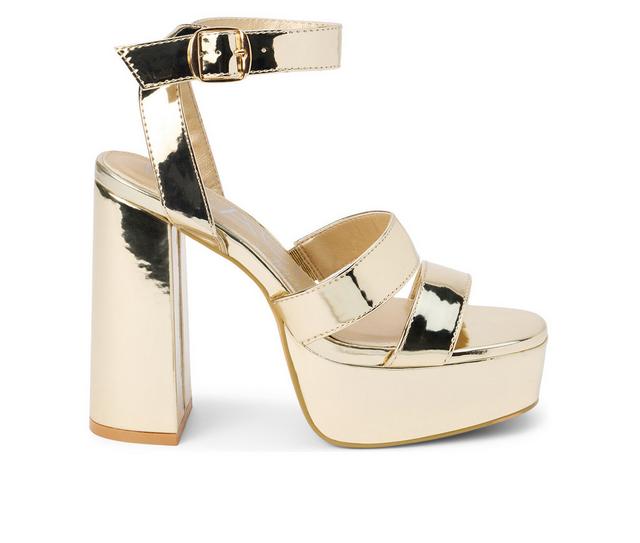 Women's Beach by Matisse Savage Dress Sandals in Gold color