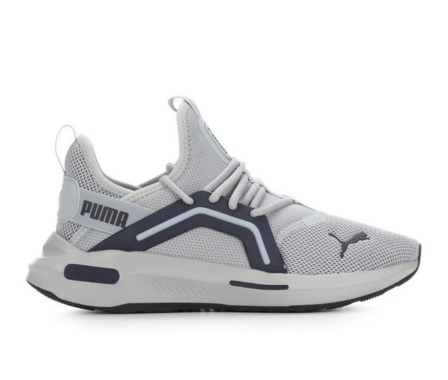 Men's Puma Softride Enzo 5.0 Running Shoes in Grey/Lt Blue color