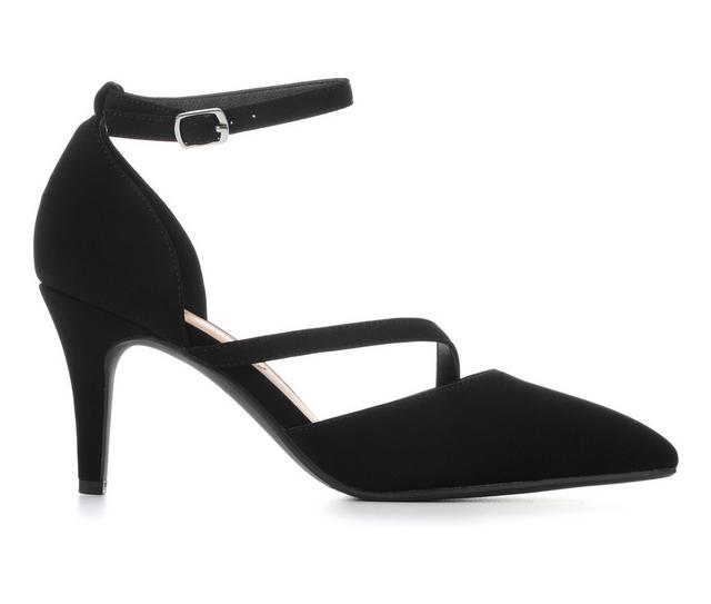 Women's Solanz Sam Pumps in Black Nubuck color