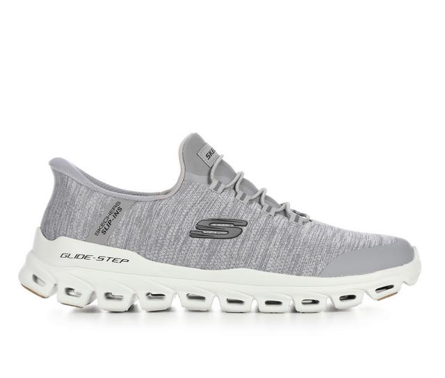 Men's Skechers 233011 Glide Step Slip-Ins Walking Shoes in Grey color