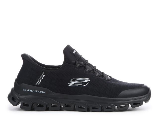 Men's Skechers 233011 Glide Step Slip-Ins Walking Shoes in Black color