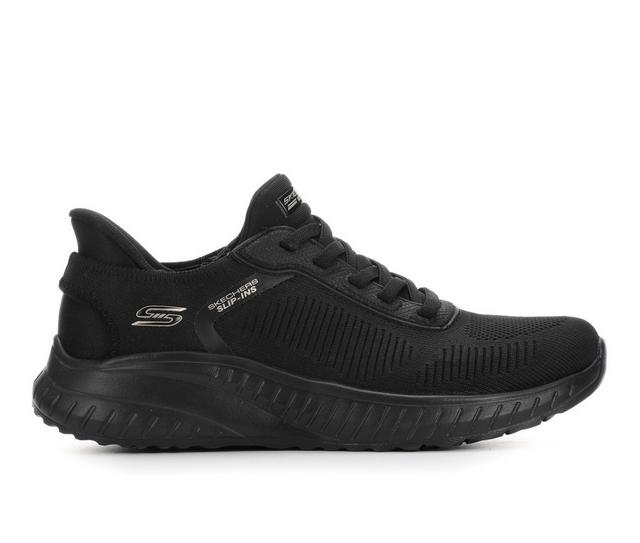 Women's Skechers 117497 BOBS Squad Chaos Slip-Ins Sneakers in Black/Black color