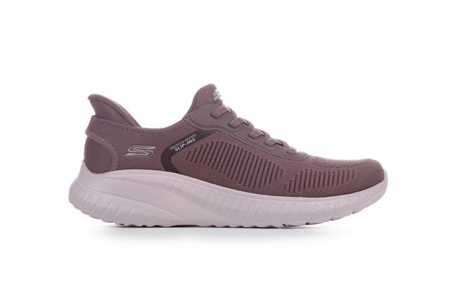Women's Skechers 117497 BOBS Squad Chaos Slip-Ins Sneakers in Mauve color