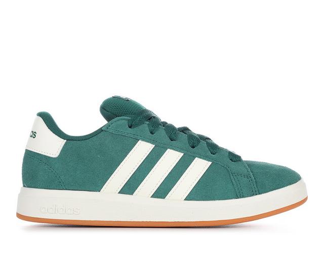 Kids' Adidas Little Kid & Big Kid Grand Court 00s Sneakers in Green/White/Gum color