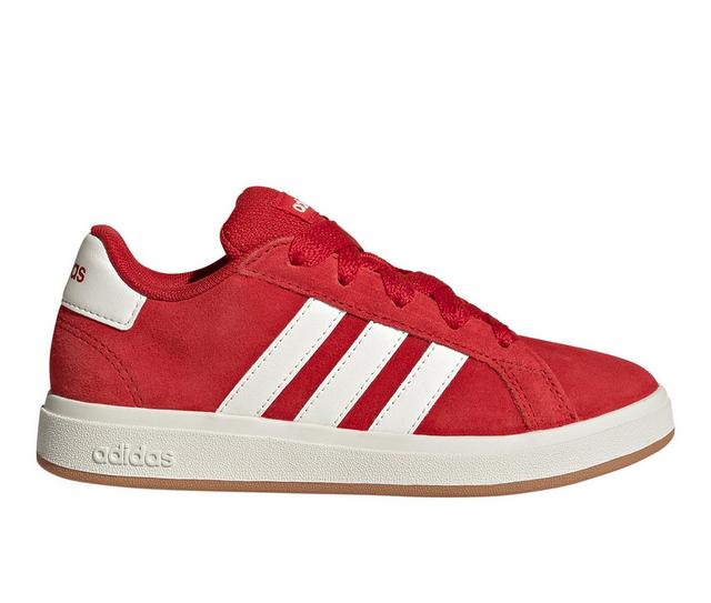 Kids' Adidas Little Kid & Big Kid Grand Court 00s Sneakers in Scarlet/White color