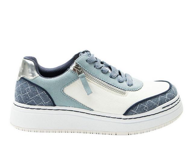 Women's ALEGRIA Averie Lace Up Sneakers in Indigo color