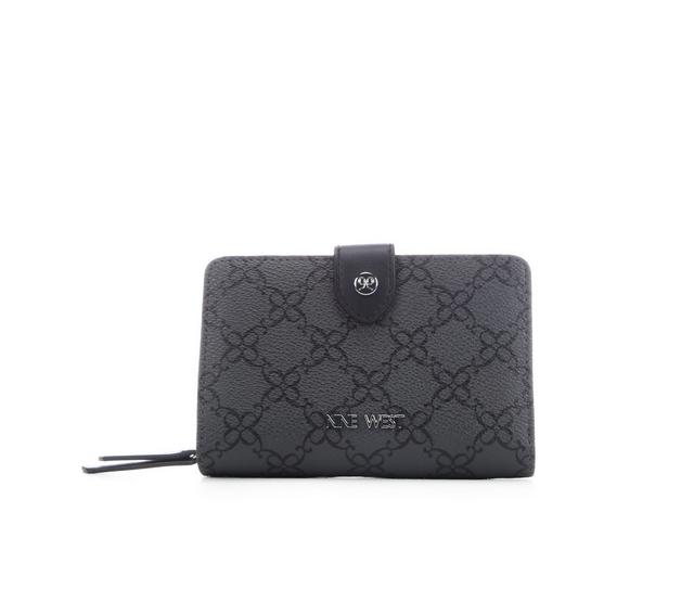 Nine West Norah French Wallet in Jet Black Logo color