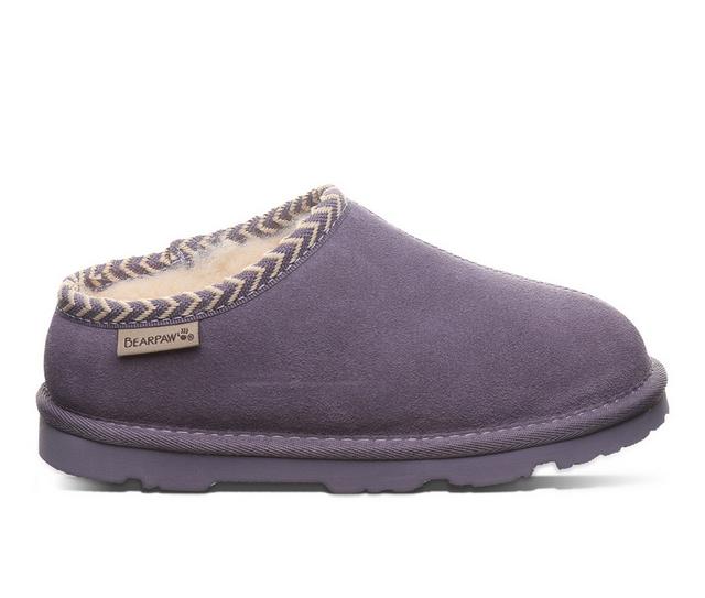 Girls' Bearpaw Little & Big Kid Tabitha Winter Clogs in Purple Sage color