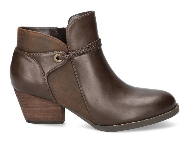 Women's Bella Vita Audrina Booties in Brown color