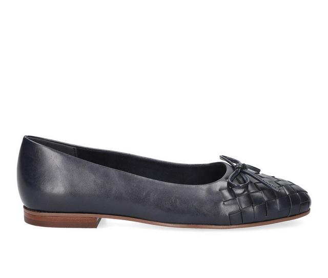 Women's Bella Vita Francie Flats in Navy color