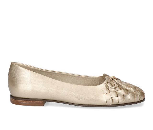 Women's Bella Vita Francie Flats in Gold color