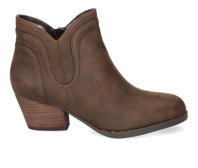 Women's Bella Vita Trust Booties in Brown color