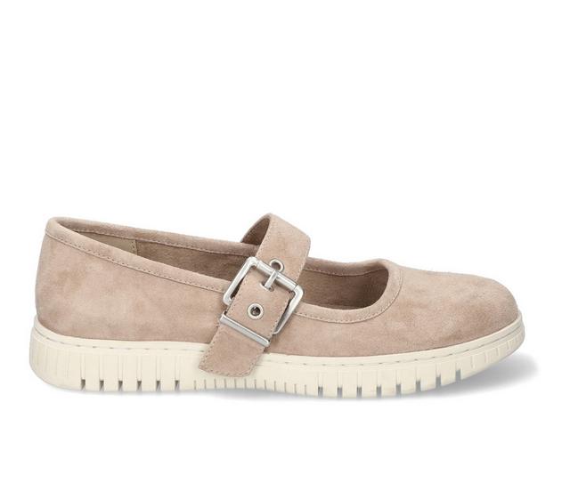 Women's Bella Vita Astro Mary Jane Shoes in Almond Suede color