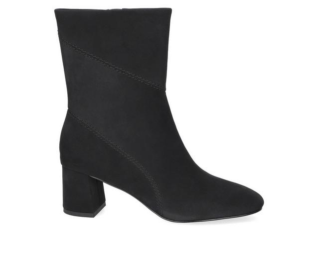 Women's Bella Vita Harp Booties in Black Lame color