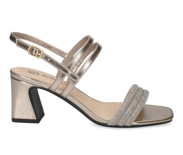 Women's Bella Vita Majesty Dress Sandals in Gold color