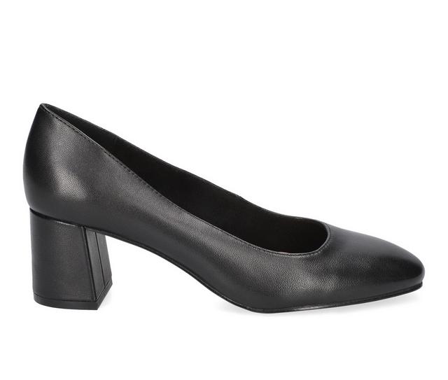 Women's Bella Vita Jillian Pumps in BLACK LEATHER color