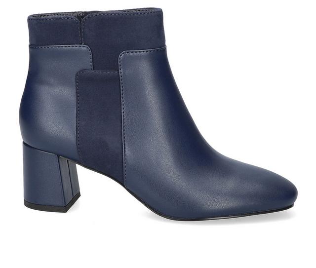 Women's Bella Vita Medley Booties in Navy color