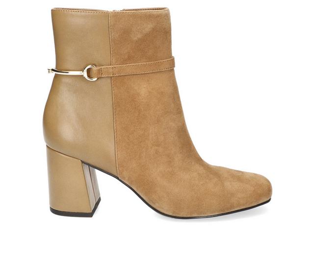 Women's Bella Vita Quincy Booties in Cognac Suede color