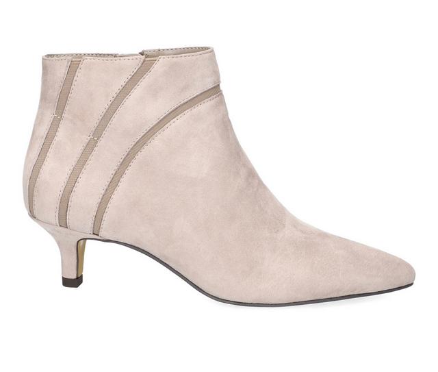 Women's Bella Vita Faraday Booties in Stone Suede color