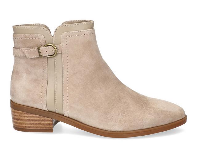 Women's Bella Vita Beatrice Booties in Almond Suede color