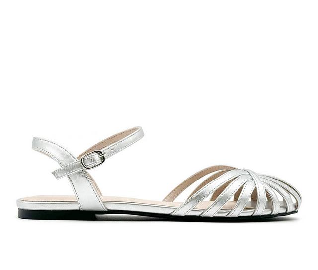 Women's Chelsea Crew Cage Sandals in Silver color