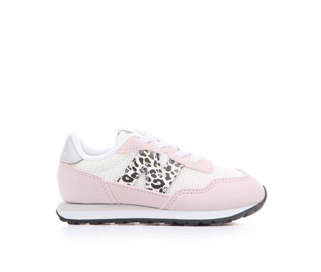 Girls' New Balance Infant & Toddler 237 Running Shoes in Salt/Pink/Leop color