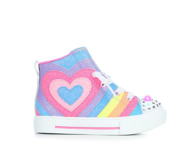 Girls' Skechers Toddler Twinkle Sparks Heart High Top Sneakers in Multi color