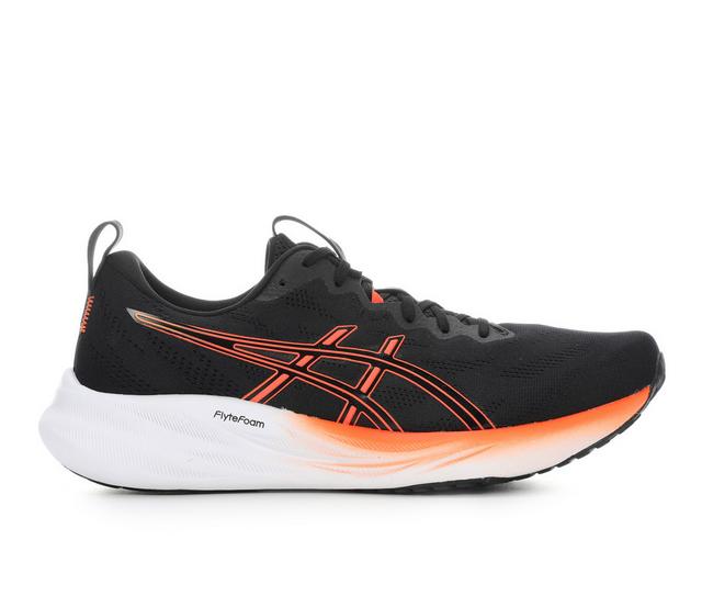 Men's ASICS Gel-Pulse 16 Running Shoes in Black/Orange color