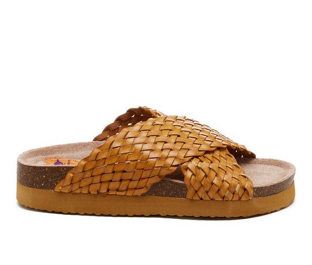 Women's Rocket Dog Antic Footbed Sandals in Cognac color