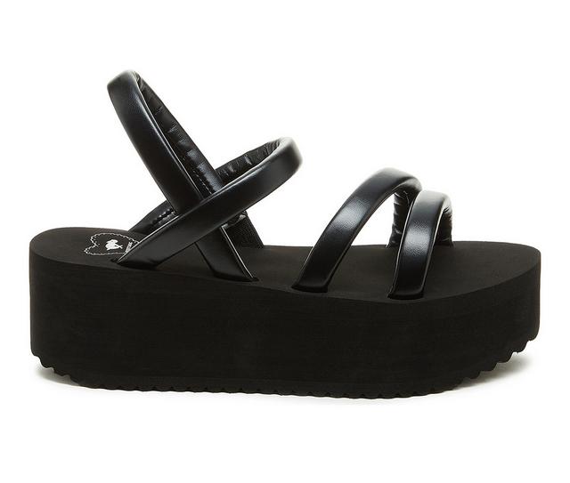 Women's Rocket Dog Haven Platform Wedge Sandals in Black color