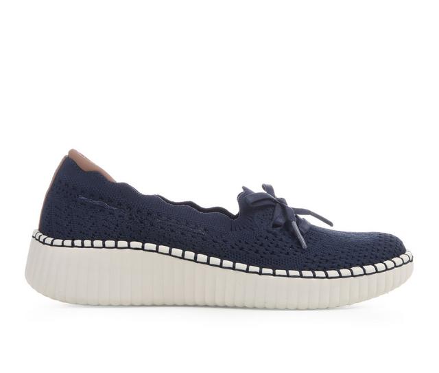 Women's Skechers Wilshire Blvd 100822 Slip-On Shoes in Navy color