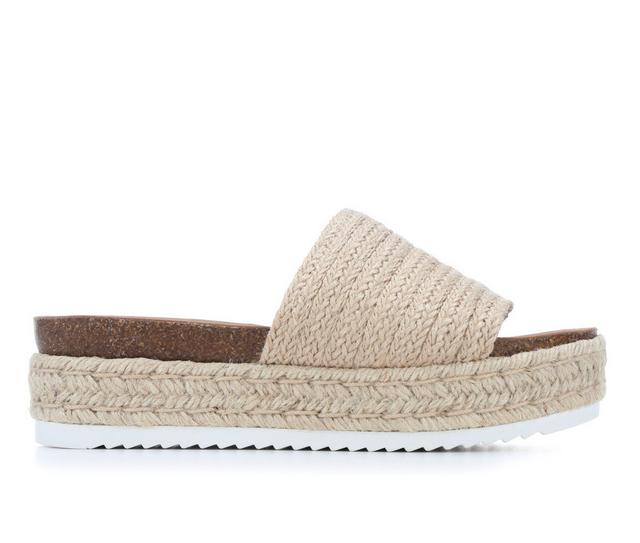 Women's Soda Process-S Wedge Sandals in Dk Beige Jute color