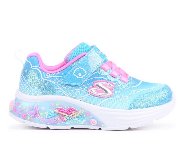 Girls' Skechers Toddler Mermaid Dreams Running Shoes in Blue/Multi color