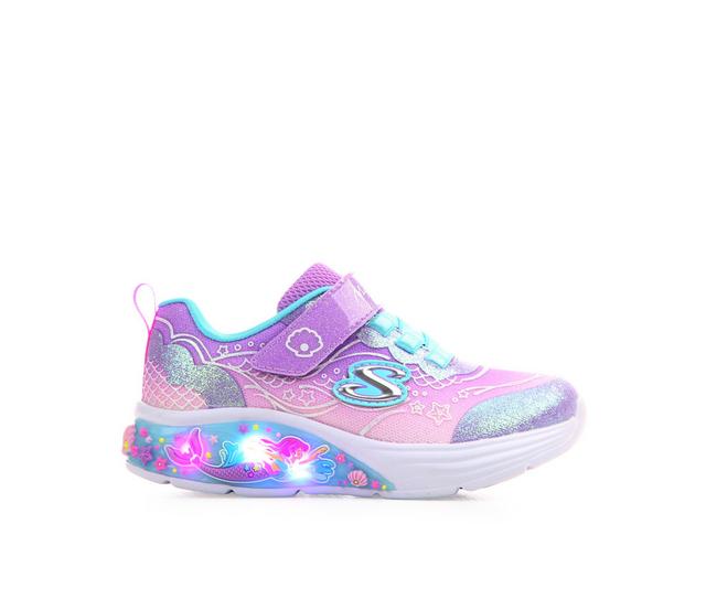 Girls' Skechers Toddler Mermaid Dreams Running Shoes in Lavender/Sparkl color