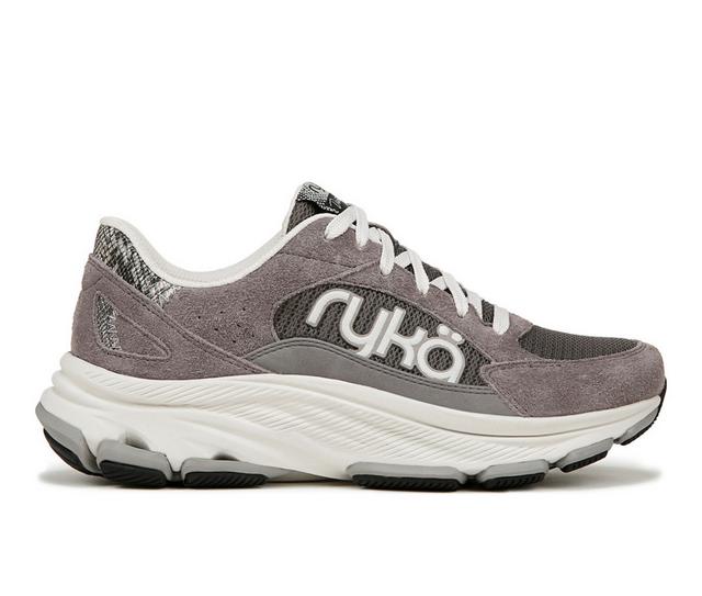 Women's Ryka Devotion X Max Classic Walking Sneaker Walking Shoes in Sky Grey color