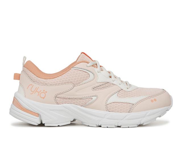 Women's Ryka Invoke Walking Shoes in Peach Blush color