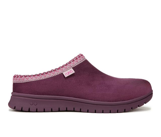 Women's Ryka Stellar Clogs in Rich Purple color