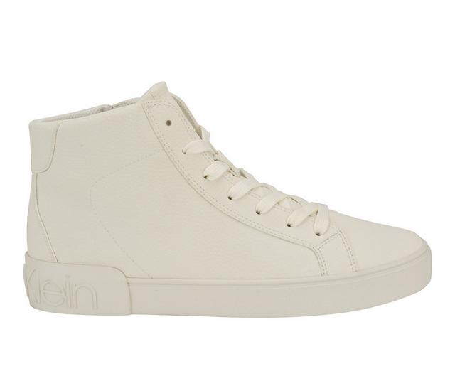 Men's Calvin Klein Rexon High Top Sneakers in IVORY color