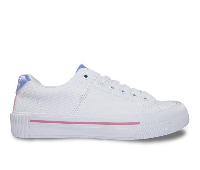 Women's Drive-In Originals Cinema Sneakers in White/Blue/Pink color