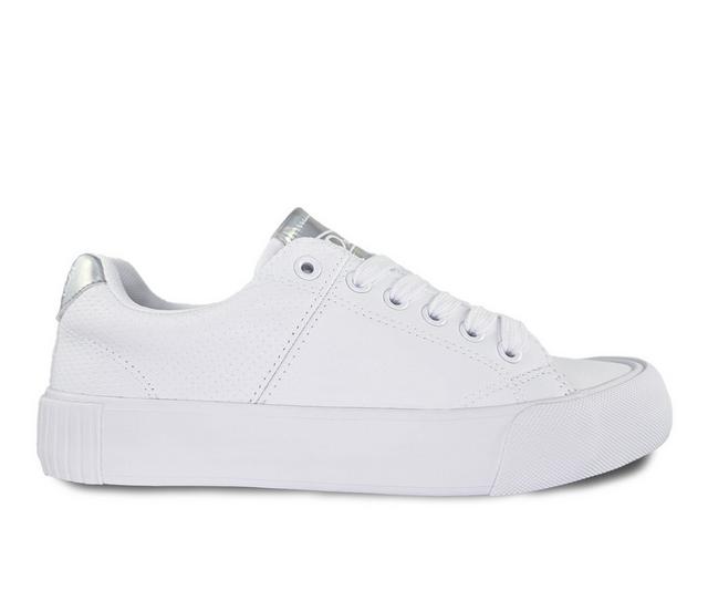 Women's Drive-In Originals Cinema Sneakers in White Metallic color