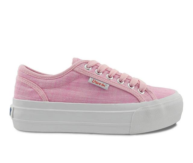 Women's Drive-In Originals Ticket Platform Sneakers in Pink color