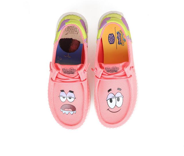 Women's HEYDUDE Wendy Spongebob Patrick Casual Shoes in Pink color
