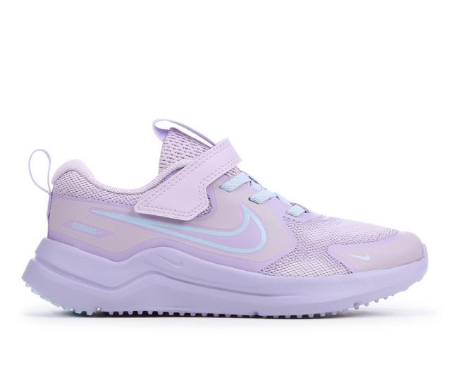 Girls' Nike Little Kid Cosmic Runner Running Shoes in Doll/CelestBlue color