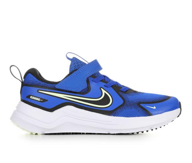 Boys' Nike Little Kid Cosmic Runner Running Shoes in Royal/Volt/Blk color