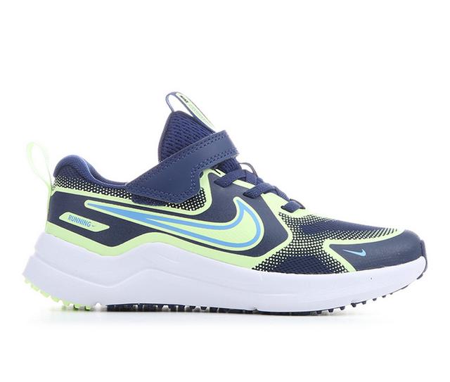 Boys' Nike Little Kid Cosmic Runner Running Shoes in Blu/UnivBlu/Vlt color