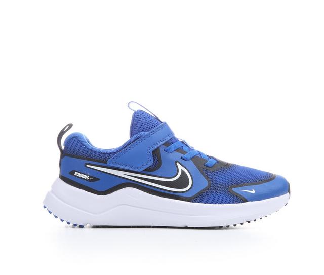 Boys' Nike Little Kid Cosmic Runner Running Shoes in Royal/Wht/Blk color